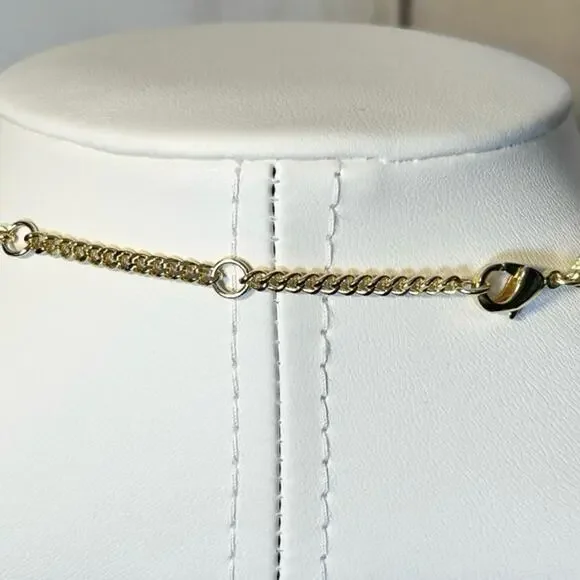 Coach Enamel Gold Chain Necklace Coach Letter
Charms NWT - Picture 10 of 10